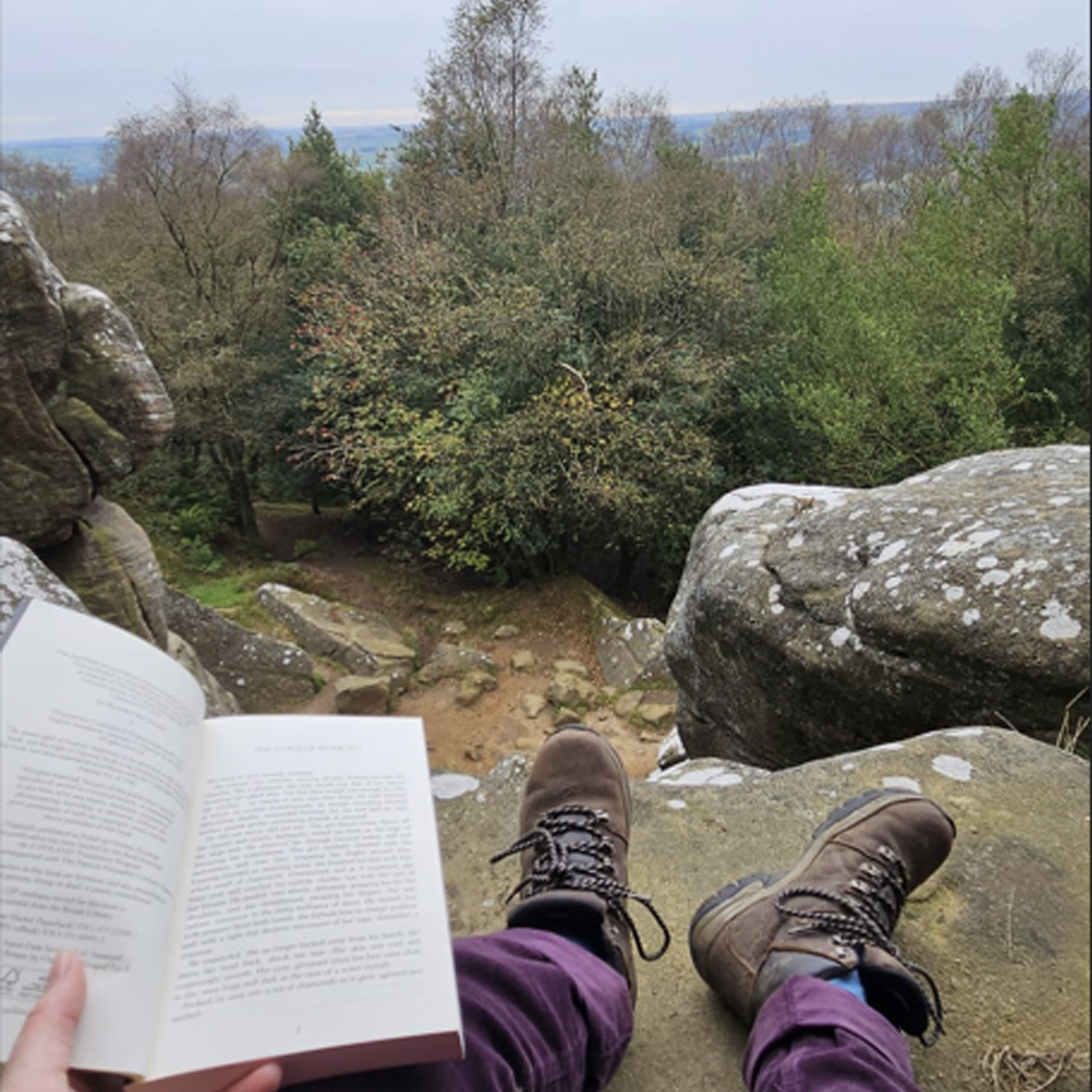 Hiking Boots & Book