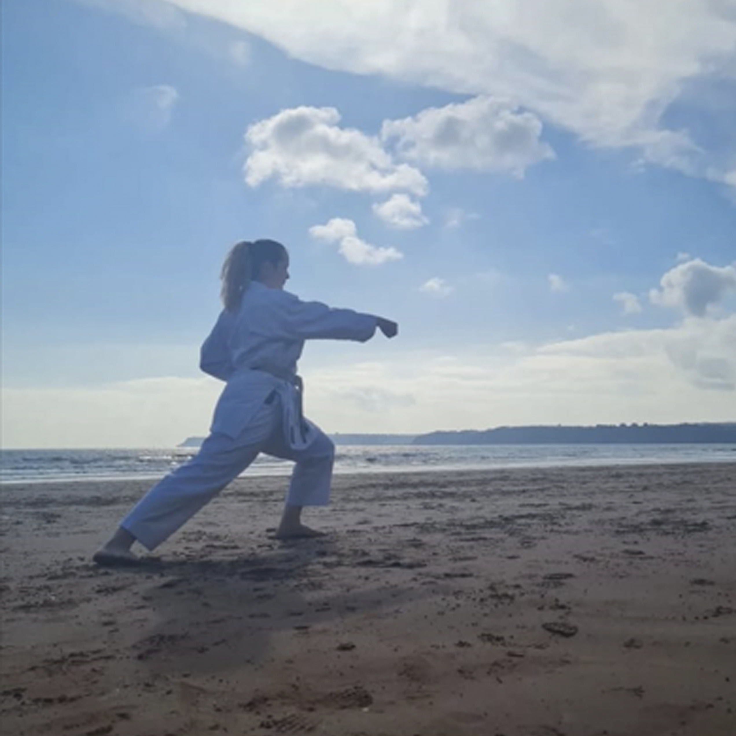 Karate on the beach